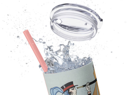 Costume de Yacht by George Barbier Skinny Tumbler with Straw, 20oz