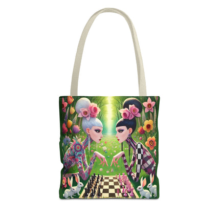 The Spring Gambit: A Fairy’s Move Tote Bag – Whimsical Chess & Spring Magic