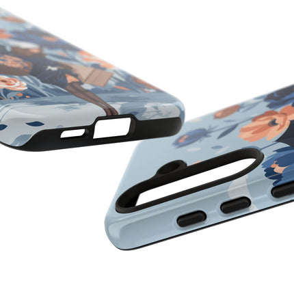 ☂️🌺 The Lady Of The Traveling Garden Phone Case – Art Deco Floral Adventure