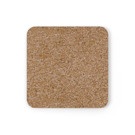 Red Panda at an Autumn Bamboo Grove Cork Back Coaster