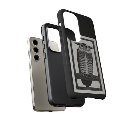 Horned Owl by Samuel Jessurun de Mesquita Phone Cases