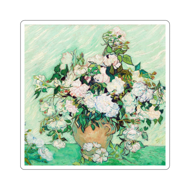 Roses by Vincent Van Gogh Kiss-Cut Stickers (4 Sizes)