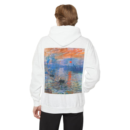 Sunrise by Claude Monet Unisex Garment-Dyed Hoodie