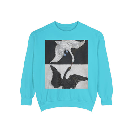 The Swan by Hilma af Klint Garment-Dyed Sweatshirt
