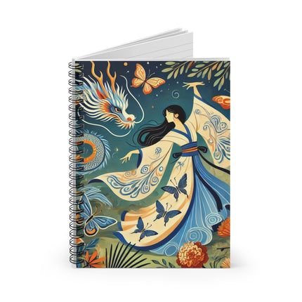 Fairy Waltz in the Butterfly Garden Spiral Notebook - Ruled Line