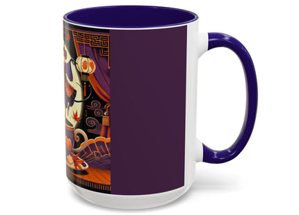 Theatrical Halloween Mice on Teacup Colorful Mugs (11oz, 15oz)