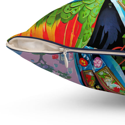 Tech Plumes Spun Polyester Square Pillow