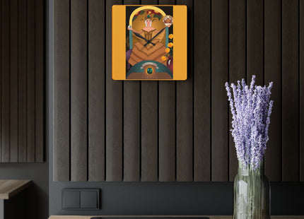 June & Pearl, Alexandrite Zodiac Acrylic Wall Clock