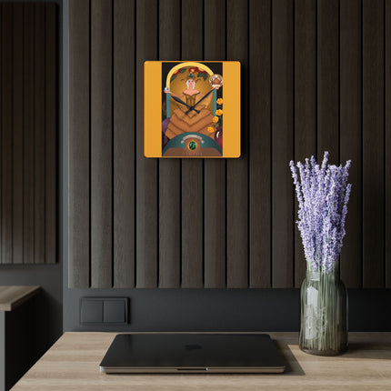 June & Pearl, Alexandrite Zodiac Acrylic Wall Clock