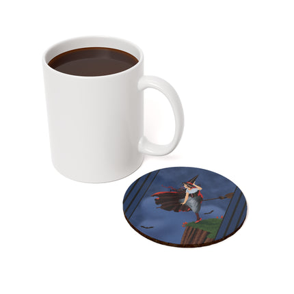 The Enchanted Witch Cork Back Coaster