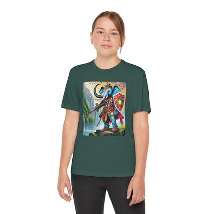 Cyberpunk Elephant Youth Competitor Tee