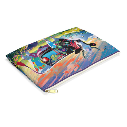 Cyber Glitch Cow Pencil Case