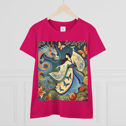 Fairy Waltz in the Butterfly Garden Cotton Tee