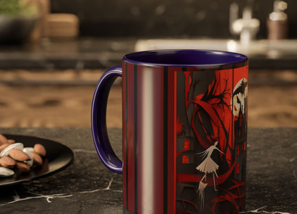 Halloween Night Scene Colorful Mugs (11oz, 15oz)