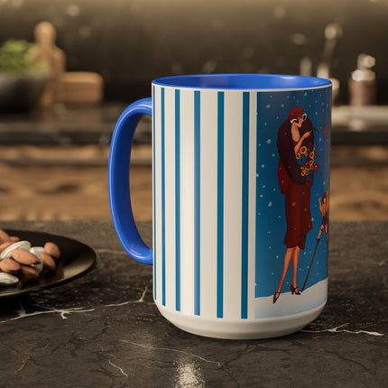 Snowfall & Couture Colorful Mugs (11oz, 15oz)