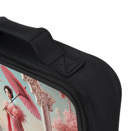 Petals, Porcelain, and Flamingos Lunch Bag