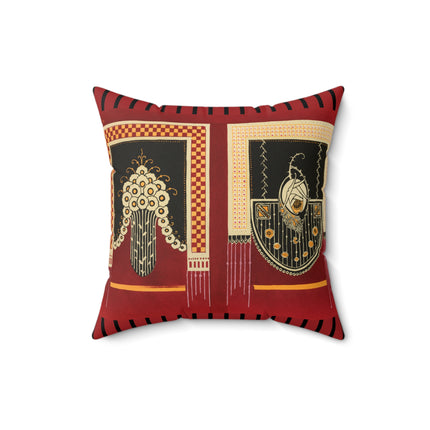 La décoration moderne dans le textile Pl. 3 by Gaston Charlet Spun Polyester Square Pillow
