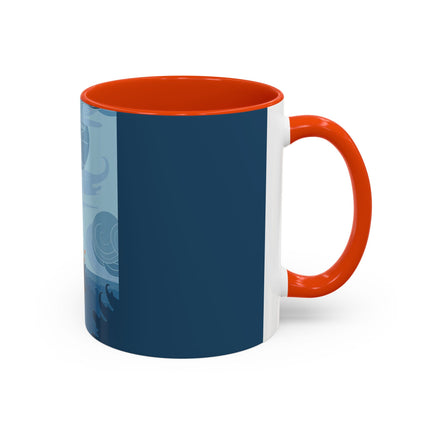 Siren of the Waves Colorful Mugs – Dramatic Sea Power & Bold Elegance