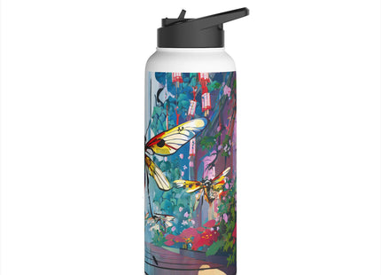 Neon Swarm Stainless Steel Water Bottle