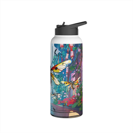 Neon Swarm Stainless Steel Water Bottle