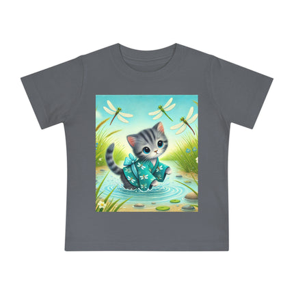 Kitten by the Still Waters Baby T-Shirt – Peaceful Moments & Gentle Wonder