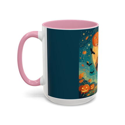 🦇🎃 The Witch Of Batwing Pumpkin Hollow Colorful Mug – Moonlit Halloween Charm