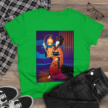 The Enchanting Geisha Women's Midweight Cotton Tee