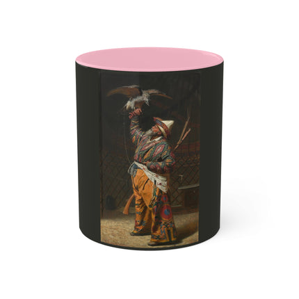 A Rich Kirghiz Huntsman with a Falcon by Vasily Vereshchagin Colorful Mugs, 11oz