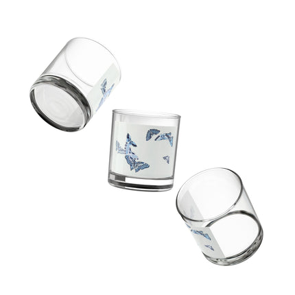 One Thousand Butterflies Rocks Glass, 10oz