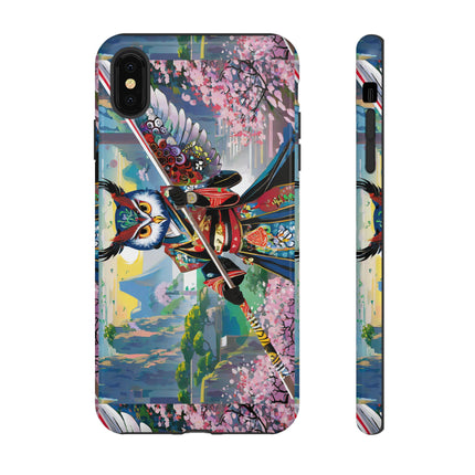 Cyberpunk Samurai Owl Phone Cases