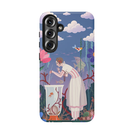 🐠🌸 The Enchanted Aquarium Garden Phone Case – Art Deco Underwater Fantasy
