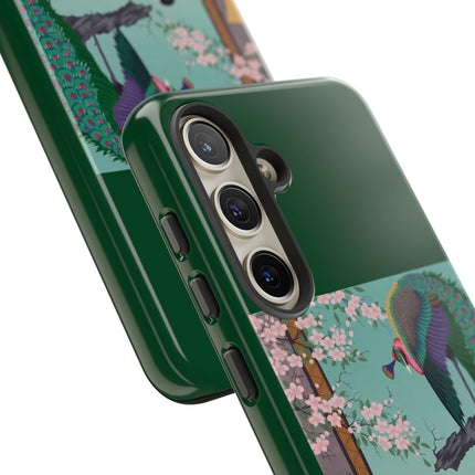 Peacock Garden Phone Case – Japanese Elegance & Timeless Beauty