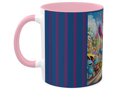 Monster Parade Madness Colorful Mugs, 11oz