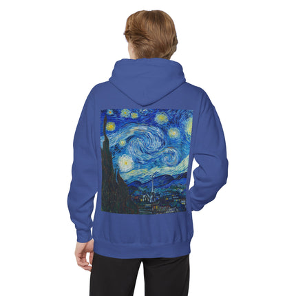 The Starry Night by Vincent Van Gogh Unisex Garment-Dyed Hoodie