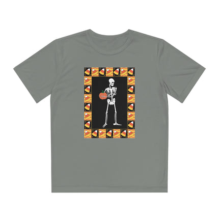 Candy Corn Skeleton Youth Competitor Tee