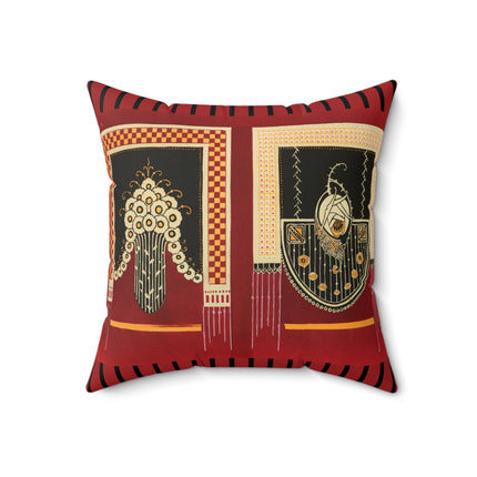 La décoration moderne dans le textile Pl. 3 by Gaston Charlet Spun Polyester Square Pillow