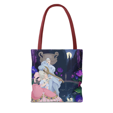 🌙🎶 The Moonlit Garden Serenade Tote Bag – Art Deco Musical Fantasy