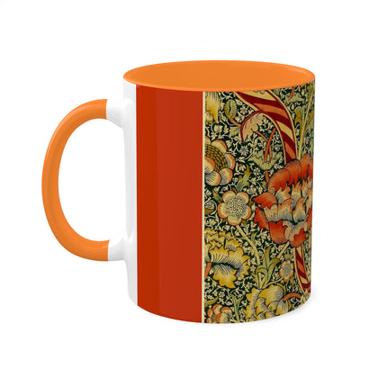 Chintz the Wandle Design by William Morris Colorful Mugs, 11oz