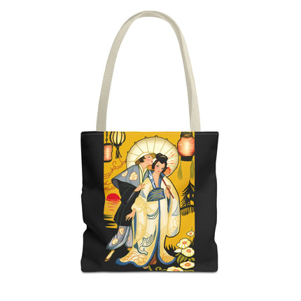 Golden Embrace Tote Bag (AOP)