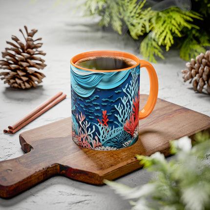 Enchanting Underwater Scene Colorful Mugs (11oz, 15oz)