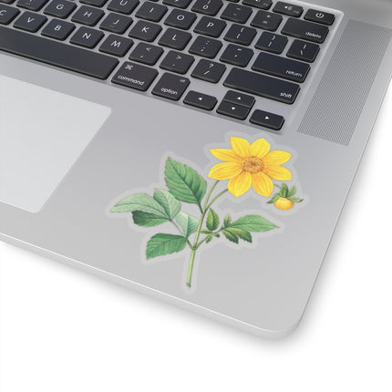 Dahlia botanical illustration by Pierre-Joseph Redouté Kiss-Cut Stickers (4 Sizes)