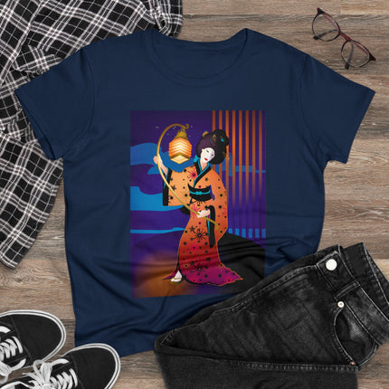 The Enchanting Geisha Women's Midweight Cotton Tee