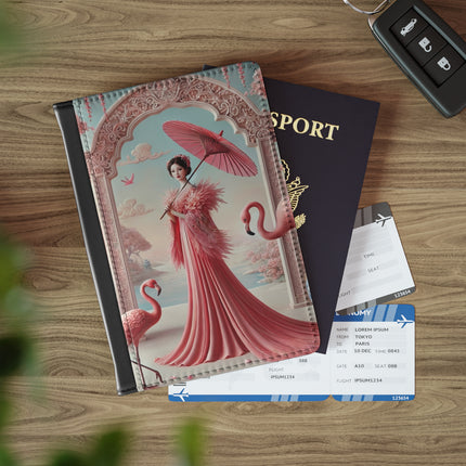 Petals, Porcelain, and Flamingos Passport Cover