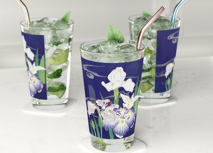 Irises by Kogyo Tsukioka Glass, 16oz