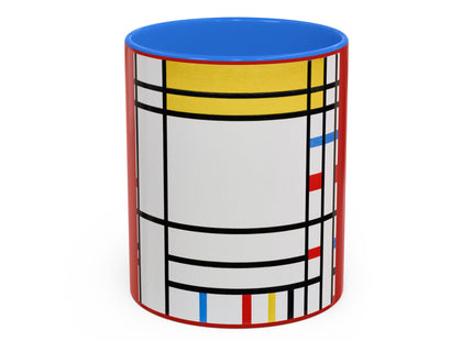 Place de la Concorde by Piet Mondrian Colorful Mugs (11oz, 15oz)