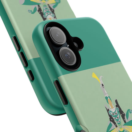 Peacock Dancer Phone Case – Opulent Glamour & Theatrical Elegance