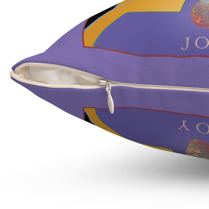 October & Opal, Tourmaline (from the Gem Series) by Sofia Chiostri Spun Polyester Square Pillow