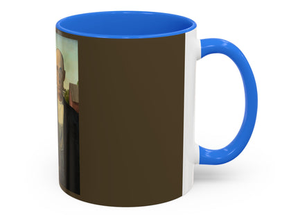 American Gothic by Grant Wood Colorful Mugs (11oz, 15oz)