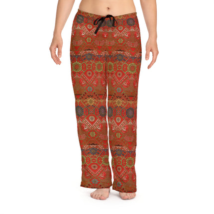 Japanese Fan Pattern by G.A. Audsley Women's Pajama Pants (AOP)