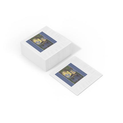 Whispers of Love White Coined Napkins